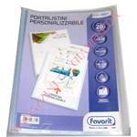PORTALISTINO PERSONALIZZABILE A4 20 BUSTE BUCCIA D'ARANCIA CM. 22 X 30